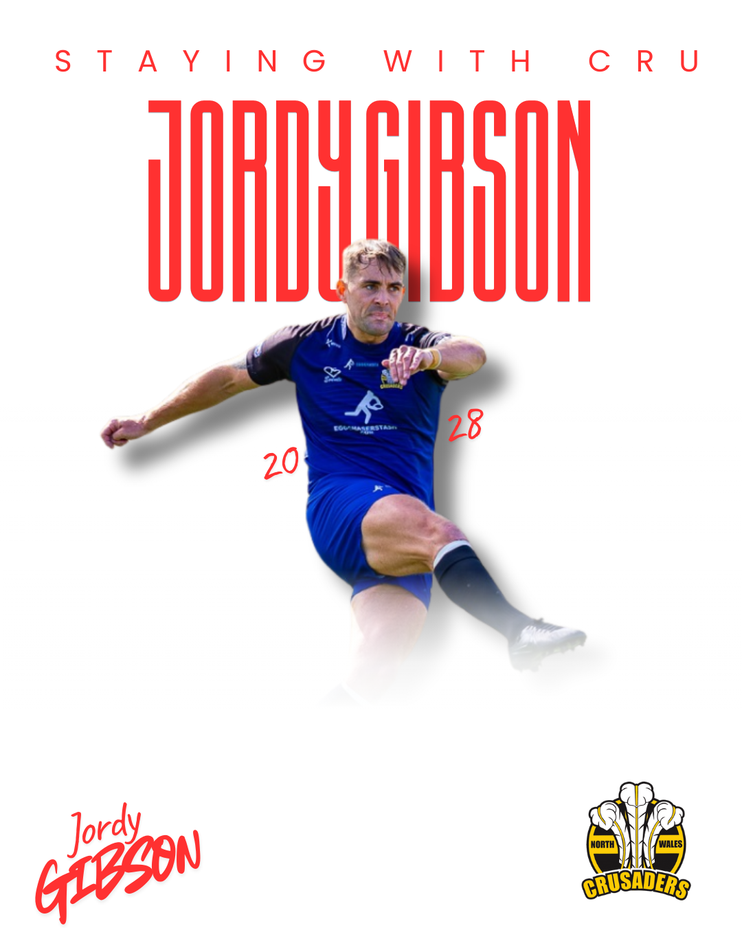 GIBSON COMMITS TO CRUSADERS